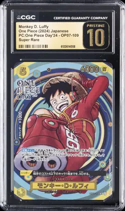 2024 ONE PIECE PC: JPN OP DAY '24 SUPER RARE MONKEY D. LUFFY CGC 10 PRISTINE - Image 1