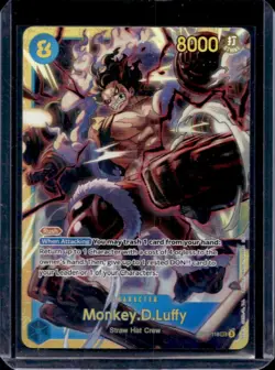 2025 One Piece A Fist of Divine Speed Monkey.D.Luffy Secret Rare #OP11-118 - Image 1