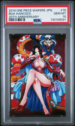 2019 ONE PIECE WAFERS JAPANESE 20TH ANNIVERSARY #10 BOA HANCOCK PSA 10 - Image 1