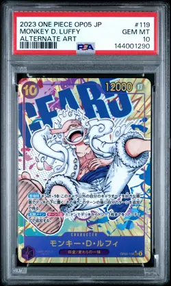 2023 ONE PIECE JPN AWAKENING OF THE NEW ERA ALT ART #119 MONKEY D. LUFFY PSA 10 - Image 1