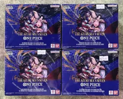 (4) One Piece TCG: The Azure Sea's Seven Booster Boxes (OP-14) Factory Sealed - Image 1