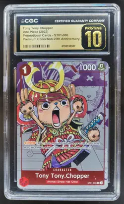 2022 One Piece Premium Collection 25th Tony Chopper Promos CGC 10 Pristine TL3 - Image 1