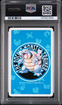 1998 POKEMON BLUE VERSION PLAYING CARDS 7 OF HEARTS #106 HITMONLEE PSA 10 - Image 2