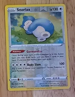 Pokemon Vivid Voltage Snorlax Reverse Holo Rare Card 131/185 Near Mint - Image 1