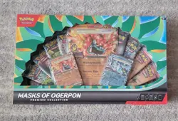 Pokemon MASKS OF OGERPON PREMIUM COLLECTION 10 Packs 2 Foils 1 Jumbo card - Image 2