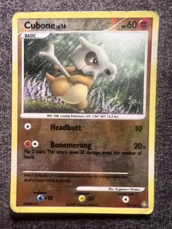 Cubone LV.16 90/146 Common Reverse Holo Pokemon Card MP - Image 1