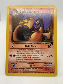 Dark Charizard 21/82 Pokemon Team Rocket Non Holo Rare WOTC Pokemon TCG Card - Image 5