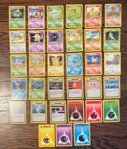 Pokemon TCG 1999 - Base Set/Jungle/Fossil LOT of 79 Cards (NO DUPLICATES) - MP - Image 1
