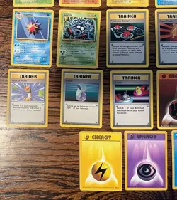 Pokemon TCG 1999 - Base Set/Jungle/Fossil LOT of 79 Cards (NO DUPLICATES) - MP - Image 4