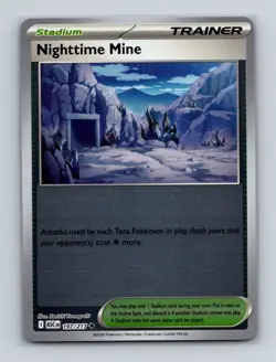 Nighttime Mine 197 Pokemon Ascended Heroes Reverse Holo Card NM+ - Image 1