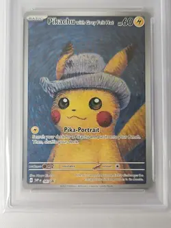 PSA 9 Van Gogh Pikachu With Grey Felt Hat 2023 SVP #085 Promo Pokemon Card Mint - Image 2