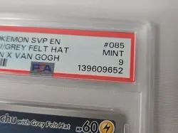 PSA 9 Van Gogh Pikachu With Grey Felt Hat 2023 SVP #085 Promo Pokemon Card Mint - Image 4
