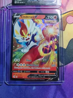 4X Pokemon Lot! Fresh Pulls! Charizard Skuntank Magnezone Cinderace Vs! V Cards - Image 4