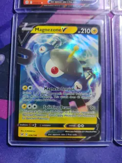 4X Pokemon Lot! Fresh Pulls! Charizard Skuntank Magnezone Cinderace Vs! V Cards - Image 5