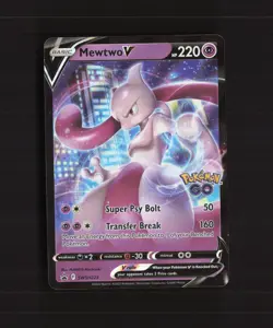 Mewtwo V SWSH223 Sword & Shield Black Star Promo Holo Stamped Pokemon Card NM - Image 1