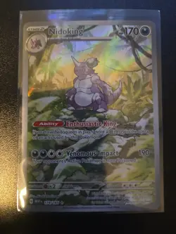 Pokemon TCG Nidoking Scarlet & Violet 151 Illustration Rare Card 174/165 - Image 1