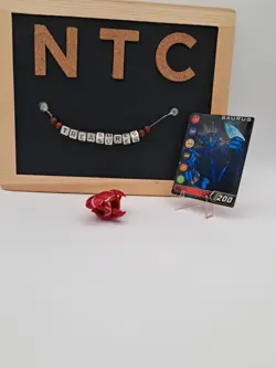 Bakugan Battle Brawlers Pyrus Saurus 400G B1 Classic Rare Open Core W/ Card - Image 1