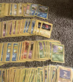 Huge 1999 Pokemon Base Set Unlimited NON HOLO Cards Over 680 Total Unplayed - Image 4