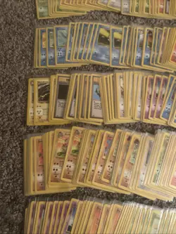Huge 1999 Pokemon Base Set Unlimited NON HOLO Cards Over 680 Total Unplayed - Image 5