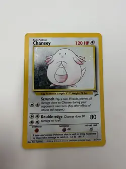 Pokemon Chansey 3/130 Base Set 2 Holo 2000 WOTC Rare Card - Image 3
