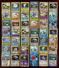 Lot of 42 REVERSE HOLO Pokemon Plasma Blast - Uncommon and Common cards NM/LP - Image 1