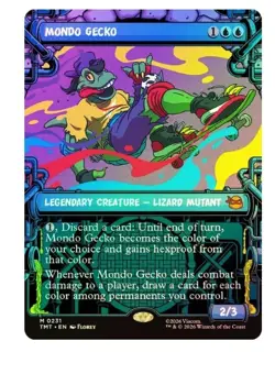 Mondo Gecko - Foil - Showcase Teenage Mutant Ninja Turtles MTG - Image 1