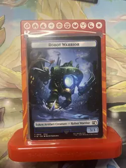 MTG Final Fantasy TOKEN Sephiroth One-Winged Angel #0024 Robot Warrior #0012 - Image 2