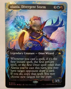 Alania, Divergent Storm (0344) *RAISED FOIL BORDERLESS* Bloomburrow MINT/NM MTG - Image 1