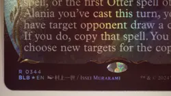 Alania, Divergent Storm (0344) *RAISED FOIL BORDERLESS* Bloomburrow MINT/NM MTG - Image 4