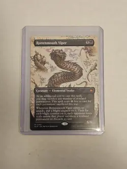 Rottenmouth Viper - Borderless - NM - MTG - Bloomburrow - BLB #290 - MTG Singles - Image 1