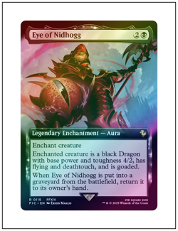1x Eye of Nidhogg, Extended Art Foil, Magic MTG NM - Image 1