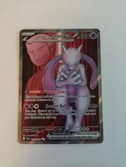 Pokemon Team Rocket's Mewtwo EX 213/182 Destined Rivals Ultra Rare N/M or Mint - Image 1