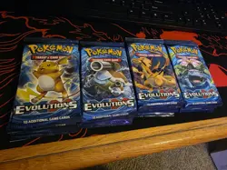 22 Factory Sealed Packs & Booster Box Pokemon XY Evolutions - Image 1