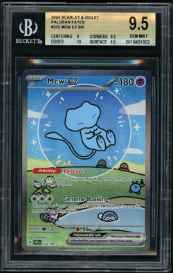 Pokemon Mew ex 2024 Scarlet and Violet Paldean Fates SIR BGS 9.5 - Image 1