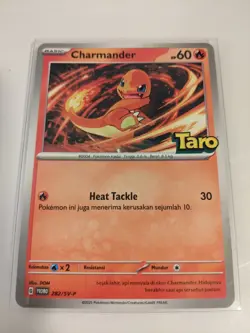 Pokemon Indonesia Taro Stamp Promo Charmander 282/SV-P US SELLER - Image 1