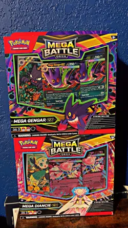Mega Gengar ex + Mega Diancie Ex Mega Battle Decks Set of Two Sealed Pokemon TCG - Image 1