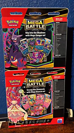 Mega Gengar ex + Mega Diancie Ex Mega Battle Decks Set of Two Sealed Pokemon TCG - Image 2