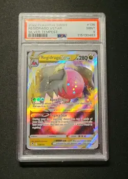 Regidrago VStar 136/195 Ultra Rare PSA 9 Pokemon TCG Silver Tempest #136 - Image 1