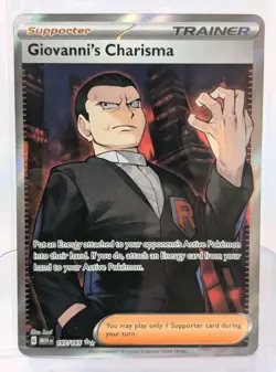 Giovanni's Charisma SR 197/165 Ultra Rare Pokemon Scarlet & Violet 151 NM - Image 1