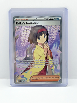 Pokemon Erika's Invitation Scarlet & Violet 151 Ultra Rare 196/165 2023 Trainer - Image 3