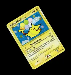 2009 Pokemon FLYING PIKACHU HOLO 113/111 PLAY WEAR SEE! - Image 1