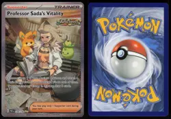 Professor Sada's Vitality 256/182 Special Illustration Rare Paradox Rift Pokemon - Image 3