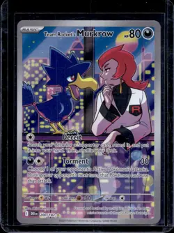 2025 Pokemon Destined Rivals Team Rocket's Murkrow #200/182 - Image 1