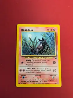 Pokemon Neo Discovery | #24/75 |Houndour | Rare | Non Holo | NM - Image 1