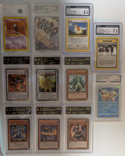 Pokemon And Yu-Gi-Oh Graded Card lot/11 cards - Image 1