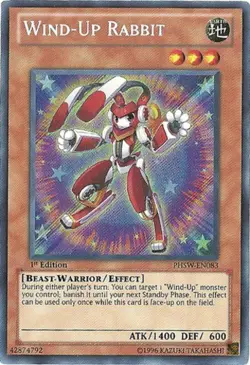 Wind-Up Rabbit - PHSW-EN083 - Secret Rare - Unlimited Edition NM Yugioh Photon S - Image 1