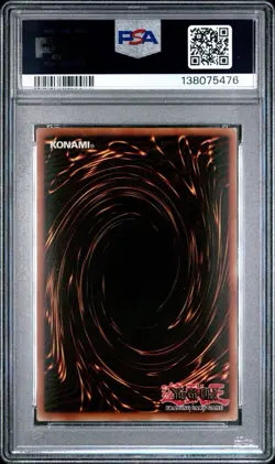 2002 Yu-Gi-Oh! Dark Hole Legend of Blue Eyes LOB Unlimited Super Rare PSA 8 - Image 2