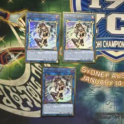 Yugioh! I:P Masquerena MGED-EN035 x3 Playset Gold Rare 1st Edition NM - Image 1