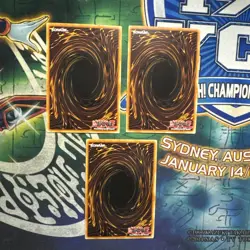 Yugioh! I:P Masquerena MGED-EN035 x3 Playset Gold Rare 1st Edition NM - Image 2