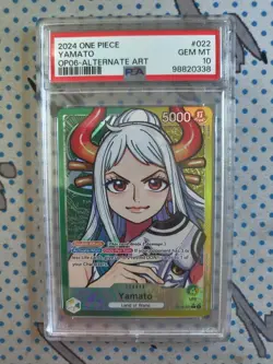 Yamato OP06-022 Leader Alt Art One Piece Card PSA 10 - Image 4